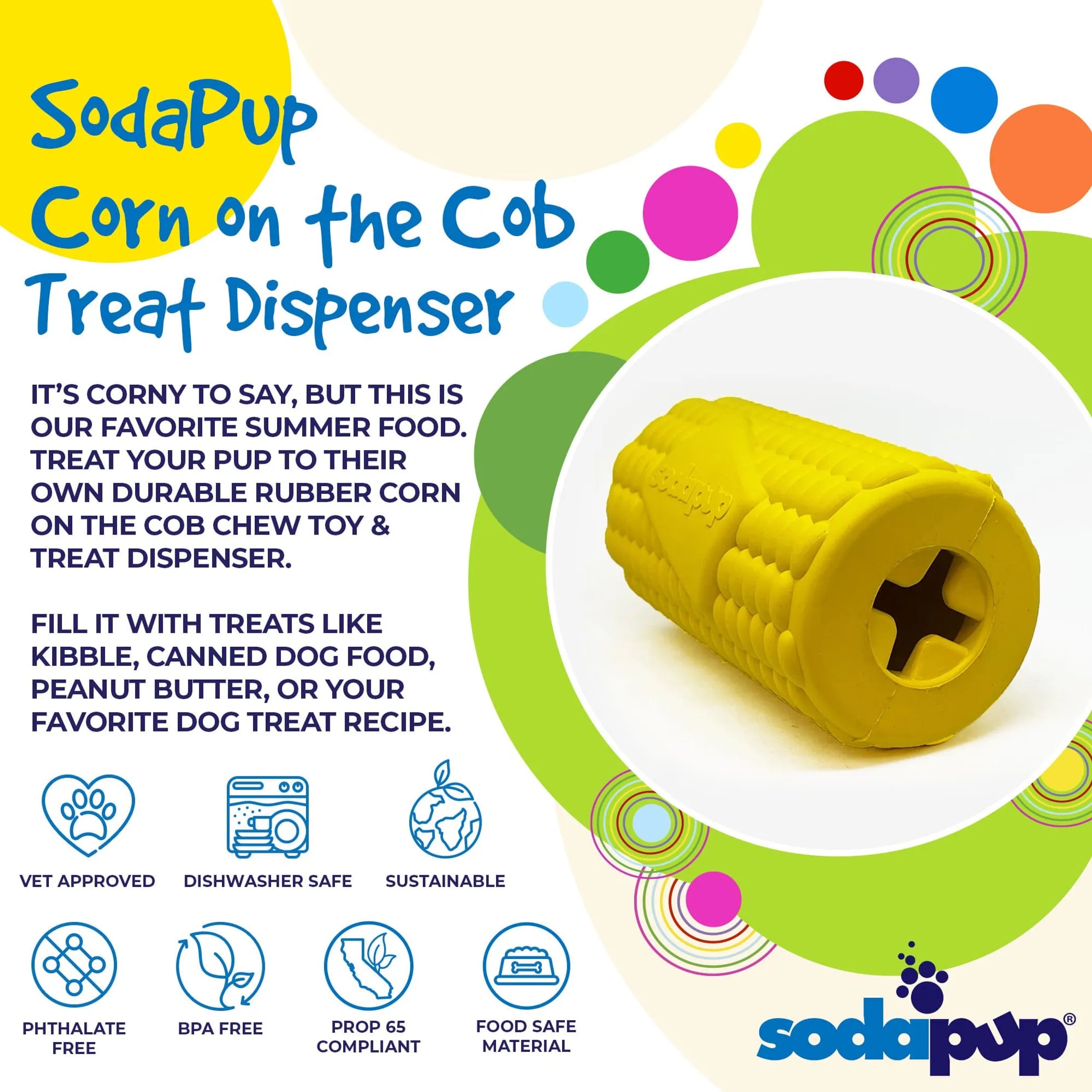 Corn on the Cob Treat Dispenser