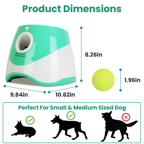 Automatic Ball Launcher — Includes 6 Tennis Balls